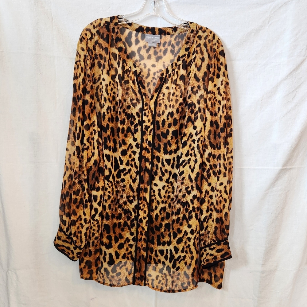 Liz Claiborne Animal Print Blouse